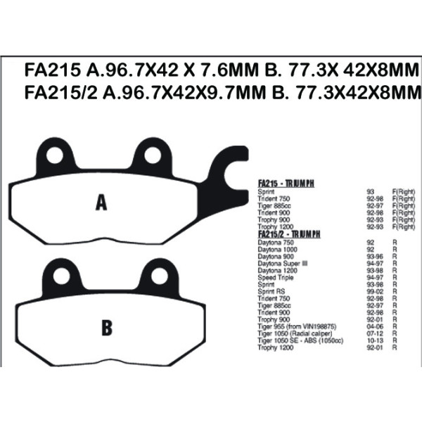 EBC EBC Brake Pads FA215/2HH